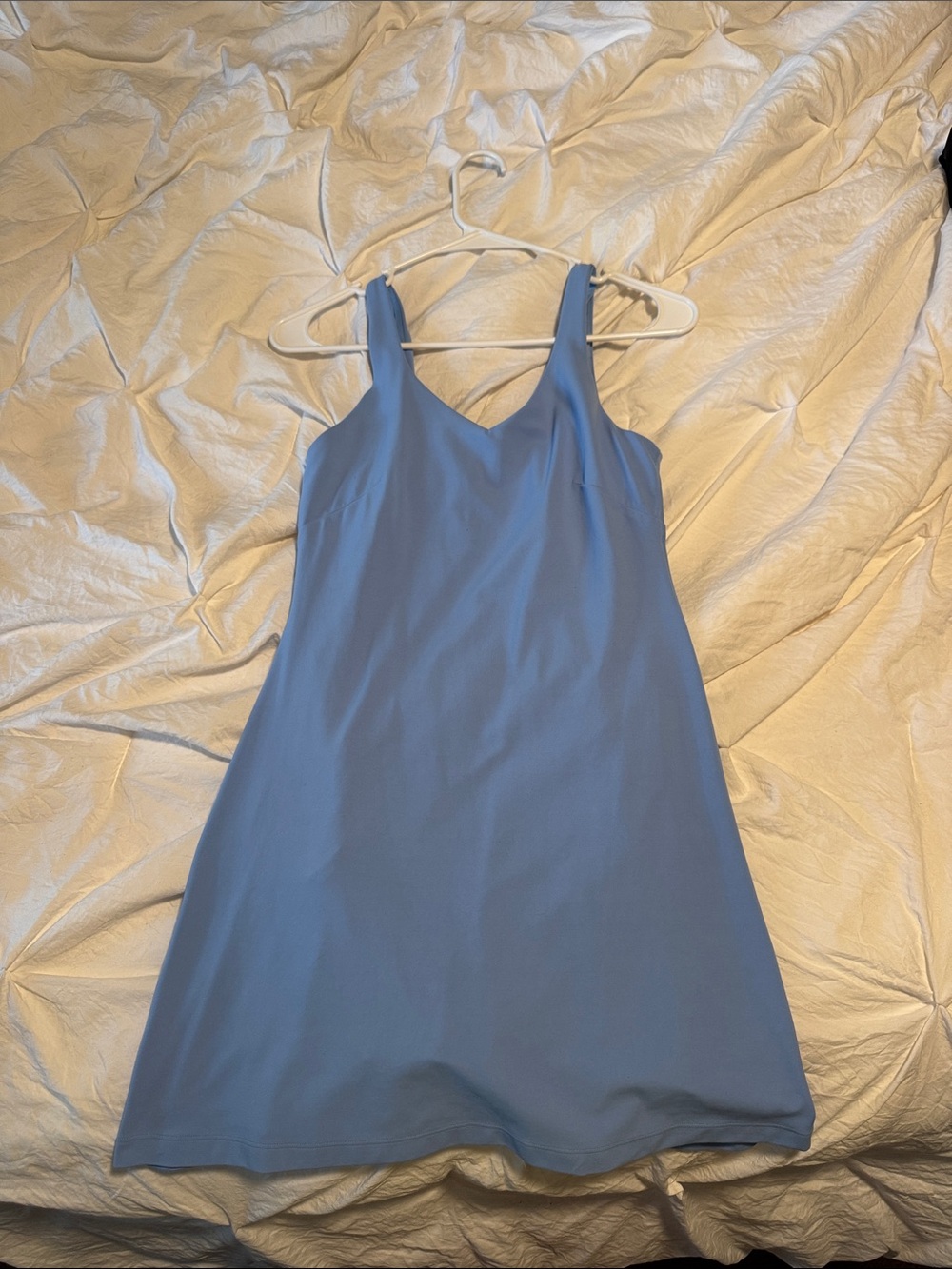 lululemon athletica light blue mini dress